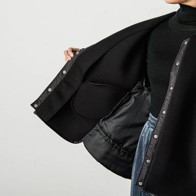 マフラー付ダンボールキルティングジャケット