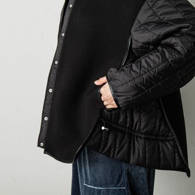 マフラー付ダンボールキルティングジャケット