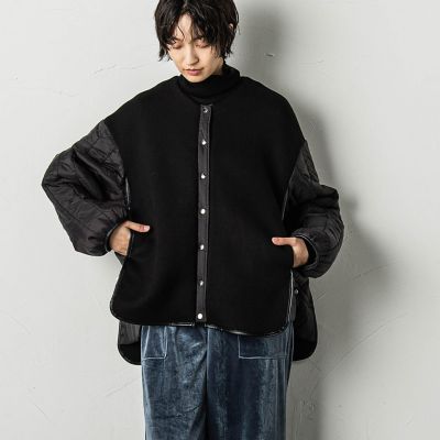 マフラー付ダンボールキルティングジャケット