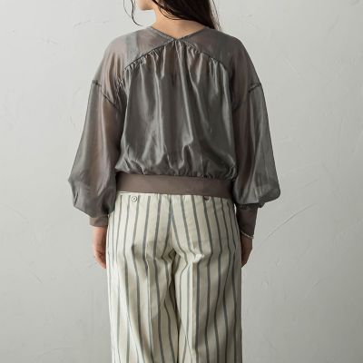 シアーＶネックブルゾン≪洗濯機で洗える≫