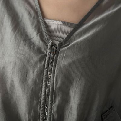 シアーＶネックブルゾン≪洗濯機で洗える≫