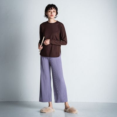 【ｓｏｃｏｌｌａ】リブノンストレスパンツ≪手洗い可能≫