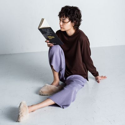 【ｓｏｃｏｌｌａ】リブノンストレスパンツ≪手洗い可能≫