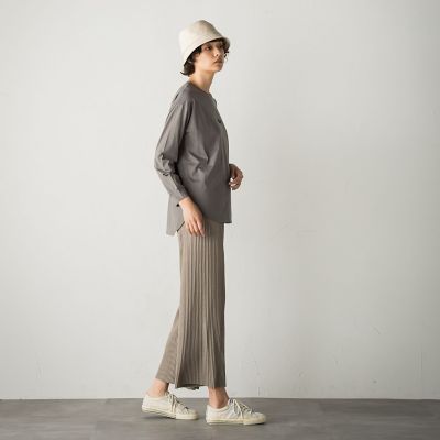 【ｓｏｃｏｌｌａ】リブノンストレスパンツ≪手洗い可能≫