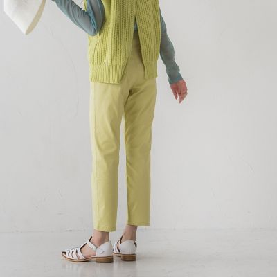 【ｓｏｃｏｌｌａ】カラーテーパードパンツ≪洗濯機で洗える≫