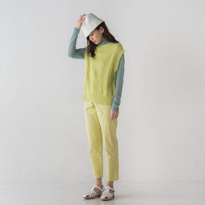 【ｓｏｃｏｌｌａ】カラーテーパードパンツ≪洗濯機で洗える≫