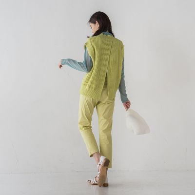 【ｓｏｃｏｌｌａ】カラーテーパードパンツ≪洗濯機で洗える≫