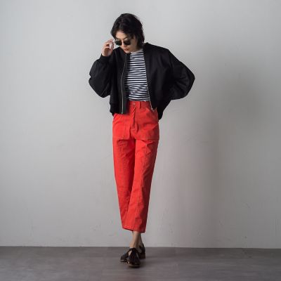 【ｓｏｃｏｌｌａ】カラーテーパードパンツ≪洗濯機で洗える≫