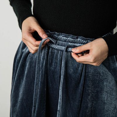 グロスベロアワイドパンツ≪手洗い可能≫ | socolla（Women）/ソコラ
