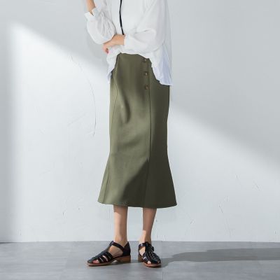 ＜MAYSON GREY（Women）＞【ｓｏｃｏｌｌａ】【ＷＥＢ別注カラー】ストレッチマーメイドスカート≪洗濯機で洗える≫