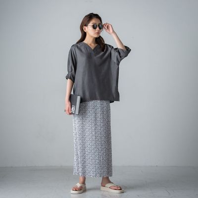 【ｓｏｃｏｌｌａ】【ＷＥＢ別注】花柄プリーツスカート≪手洗い可能≫