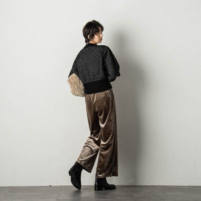 ポップコーンクロップトニットプルオーバー≪手洗い可能≫