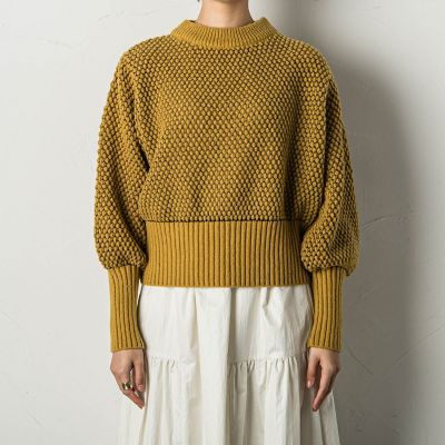 ポップコーンクロップトニットプルオーバー≪手洗い可能≫