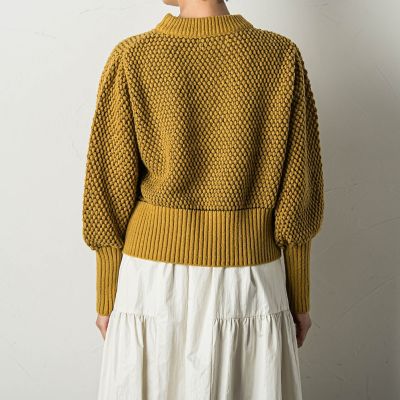 ポップコーンクロップトニットプルオーバー≪手洗い可能≫