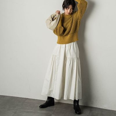 ポップコーンクロップトニットプルオーバー≪手洗い可能≫