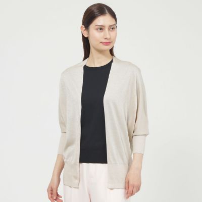 ＜Paul Stuart (Women)＞【ウォッシャブル】ドルマンラメカーデ