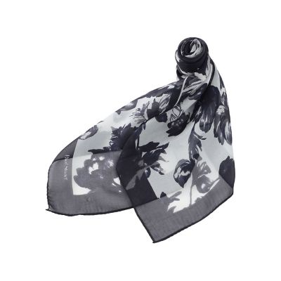 Paul Stuart (Women)/ポール・スチュアート 【ウォッシャブル】シアーフラワースカーフ