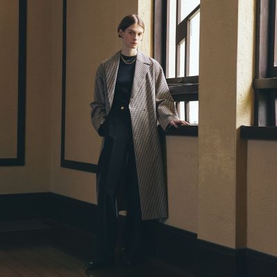 トラッドチェック コート | Paul Stuart (Women)/ポール・スチュアート