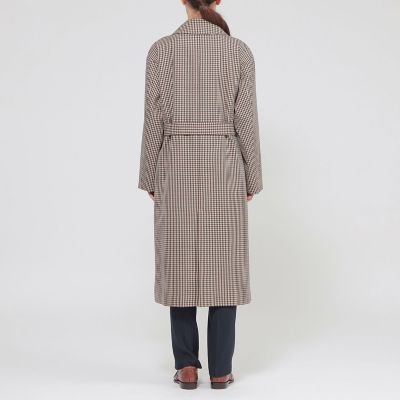 【美品】Paul Stuartポールスチュアート チェスターコート チェック L トラッドチェック コート | Paul Stuart (Women)/ポール・スチュアート