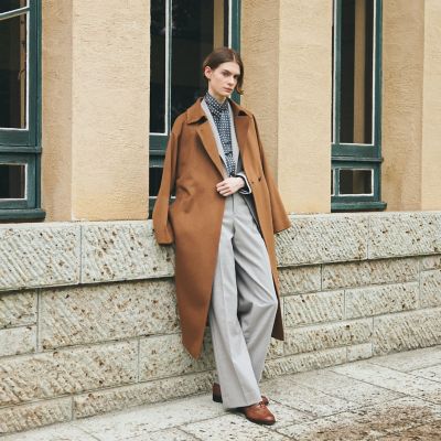 eclat掲載】ウールカシミヤビーバー コート | Paul Stuart (Women