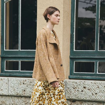 Paul Stuart (Women)のノーカラー・スタンドカラーコート | レディース