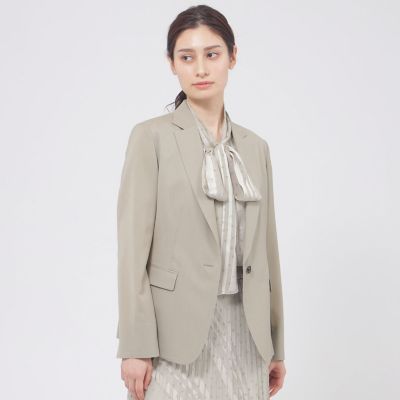 ＜Paul Stuart (Women)＞【Ｎｉｋｋｅｉ　Ｍａｇａｚｉｎｅ掲載】【ウォッシャブル／防しわ性】ブリーザブルウーステッド　ジャケット