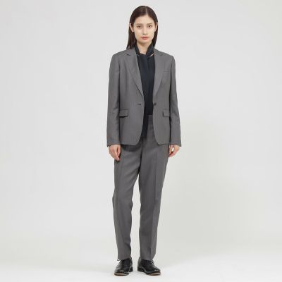 eclat掲載】ウールストライプ ジャケット | Paul Stuart (Women