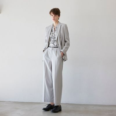 Precious掲載】ウールポリエステルストレッチ ジャケット