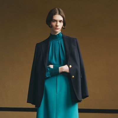 ＜Paul Stuart (Women)＞【Ｎｉｋｋｅｉ　ｍａｇａｚｉｎｅ掲載】グランピアンウール　ジャケット