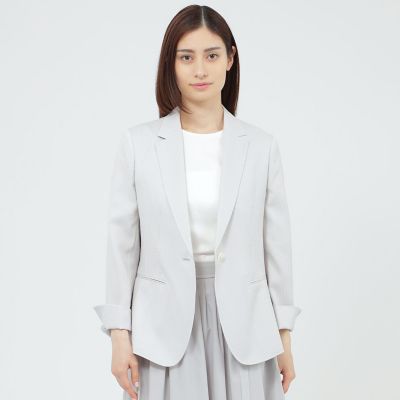 ＜Paul Stuart (Women)＞【ウォッシャブル／ＵＶ対策／防しわ性】フロータブルツイル　ジャケット