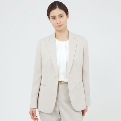 ＜Paul Stuart (Women)＞【ＷＥＢ・一部店舗限定】【ウォッシャブル／ＵＶ対策／防しわ性】フロータブルツイル　ジャケット