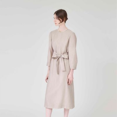 ＜Paul Stuart (Women)＞【ウォッシャブル】シアーオーガンジージャカード　ワンピース