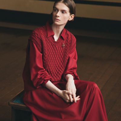 ウォッシャブル】ブロックチェック ワンピース | Paul Stuart (Women