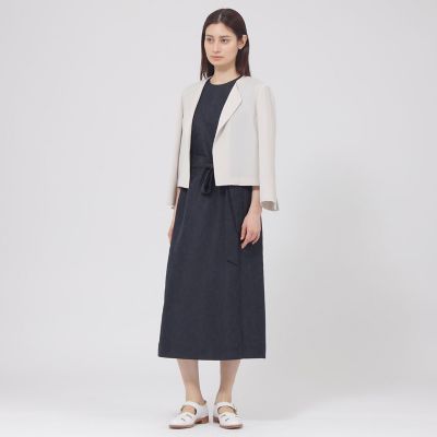 eclat掲載】【ウォッシャブル】ペイズリージャカード ワンピース