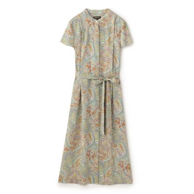 ウォッシャブル】サラサペイズリー ワンピース | Paul Stuart (Women