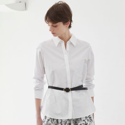 ＜Paul Stuart (Women)＞【ウォッシャブル】イージーケアツイル　ブラウス