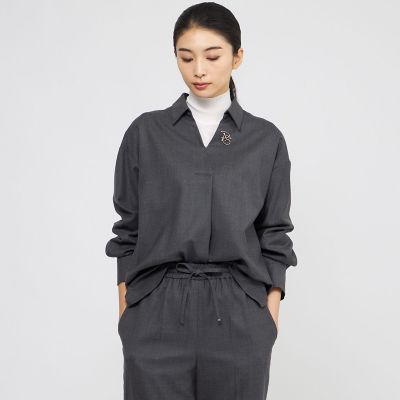 ＜Paul Stuart (Women)＞【ｅｃｌａｔ掲載】【防しわ性】ウォッシャブルストレッチ　ブラウス