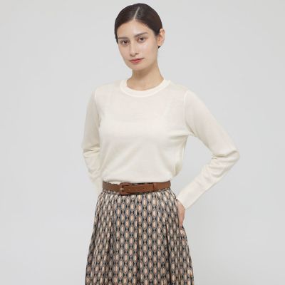 Paul Stuart (Women)/ポール・スチュアート【ウォッシャブル】キャッシュウール プルオーバー 02オフホワイト トップス【三越伊勢丹/公..