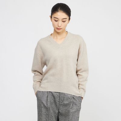 ＜Paul Stuart (Women)＞【ｅｃｌａｔ掲載】スーパージーロン　プルオーバー（Ｖネック）