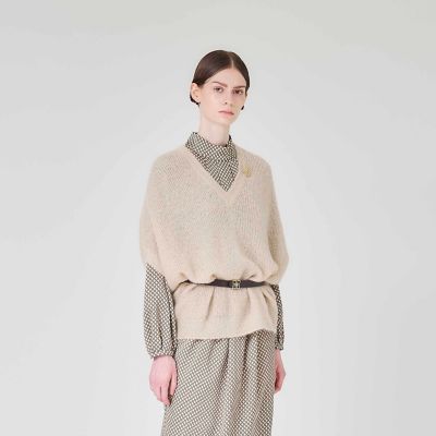 ＜Paul Stuart (Women)＞シークインモヘヤ　プルオーバー