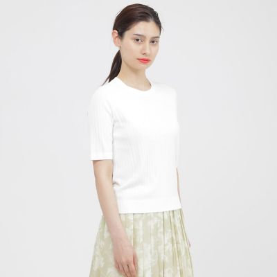 ＜Paul Stuart (Women)＞【ｅｃｌａｔ／Ｎｉｋｋｅｉ　Ｍａｇａｚｉｎｅ掲載】【ウォッシャブル】シャイニーストレッチ　プルオーバー