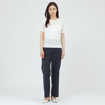 WEB・一部店舗限定／ウォッシャブル】チェックジャカード プル