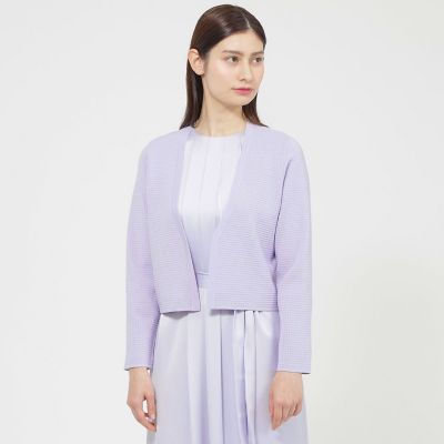 ＜Paul Stuart (Women)＞【ウォッシャブル】ドライレーヨンストレッチ　カーディガン