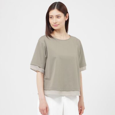 ＜Paul Stuart (Women)＞【ウォッシャブル】ハイゲージ天竺　プルオーバー