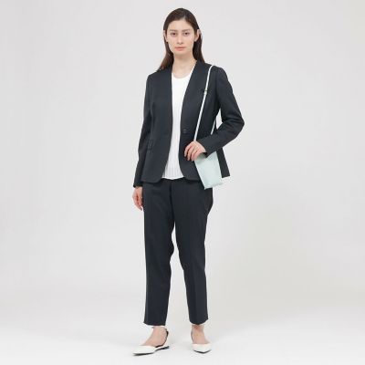 ウォッシャブル】ウーステッドツイル パンツ | Paul Stuart (Women