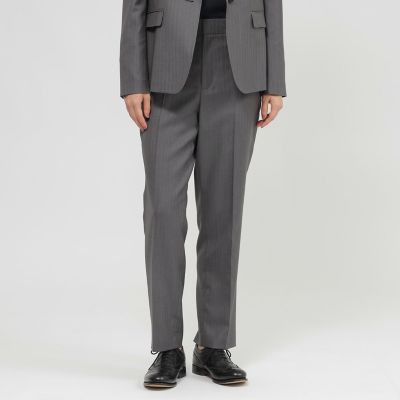 ＜Paul Stuart (Women)＞【ｅｃｌａｔ掲載】ウールストライプ　パンツ