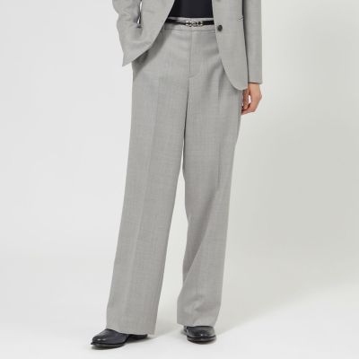 ＜Paul Stuart (Women)＞【Ｎｉｋｋｅｉ　ｍａｇａｚｉｎｅ掲載】ウールフラノ　パンツ