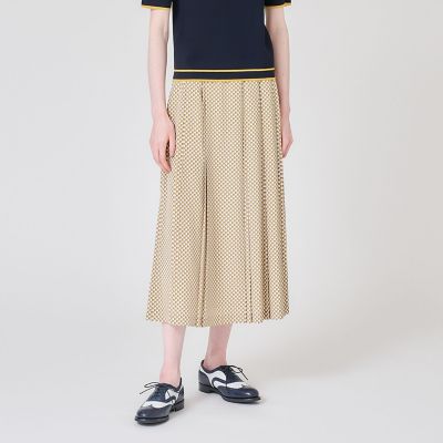 ＜Paul Stuart (Women)＞【ウォッシャブル】幾何学プリントジャカード　スカート
