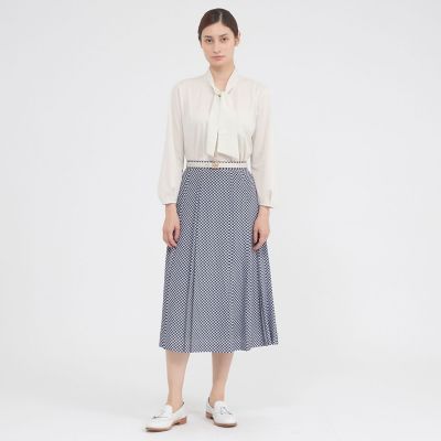 ウォッシャブル】幾何学プリントジャカード スカート | Paul Stuart