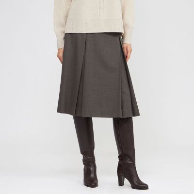＜Paul Stuart (Women)＞【防しわ性】ライトミルドストレッチ　スカート